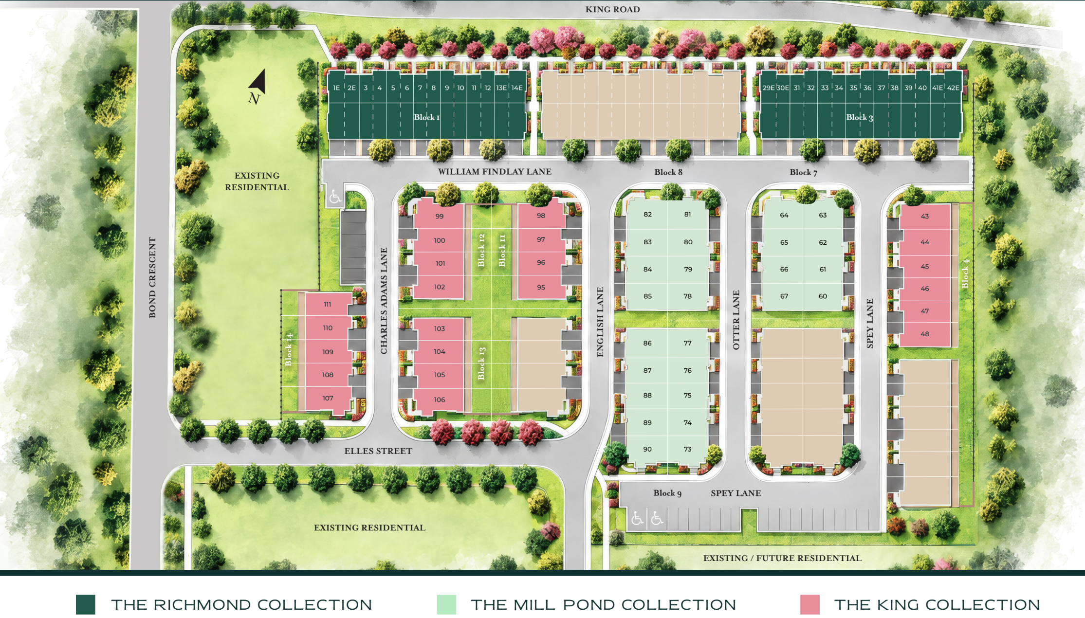 bond towns site map